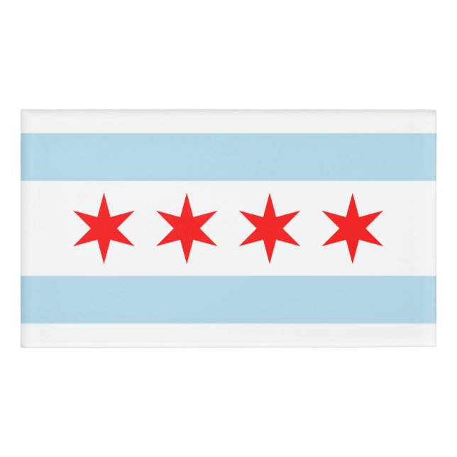Chicago Flag Name Tag (Front)
