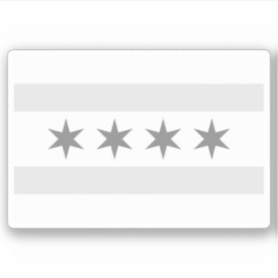 Chicago Flag Noir