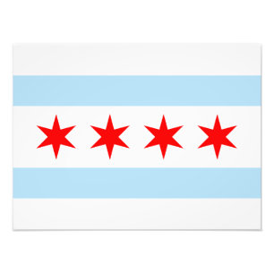 Chicago Flag Photo Print