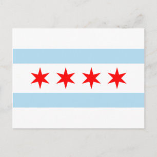 Chicago Flag Postcard