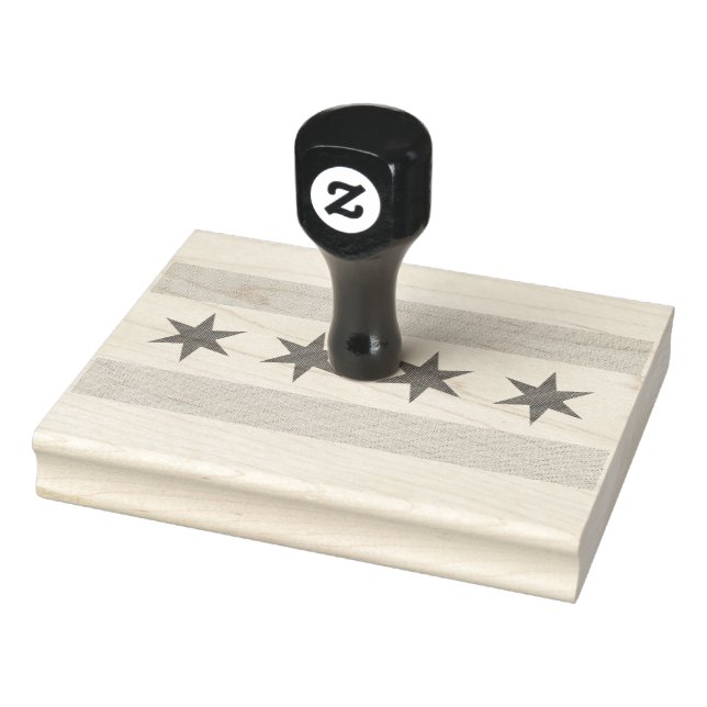 Chicago Flag Rubber Stamp (Stamp)