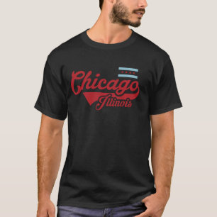 Chicago Flag Shirt Vintage Illinois USA Souvenir T