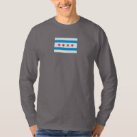 Chicago Flag T-Shirt Long Sleeve