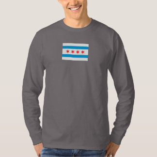 Chicago Flag T-Shirt Long Sleeve