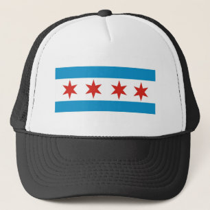 chicago flag trucker hat