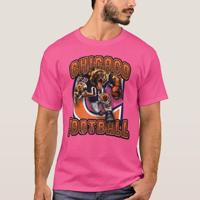 Chicago Football Cub Style Vintage Chicago T-Shirt (Front)