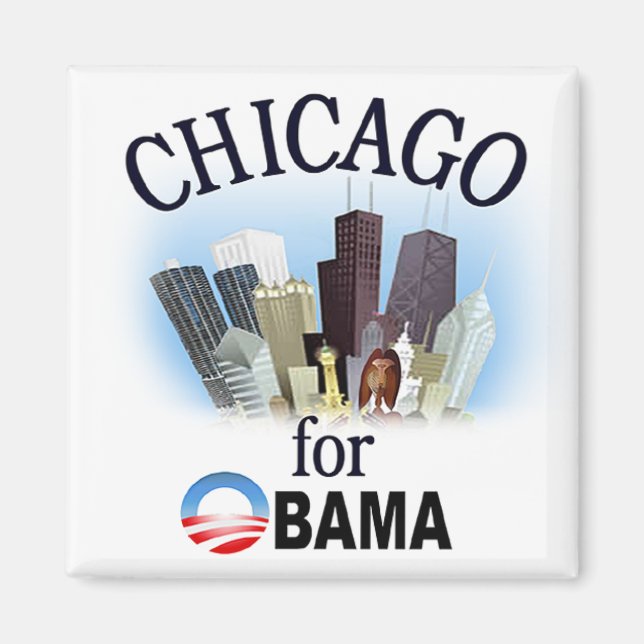 Chicago for Obama Magnet (Front)