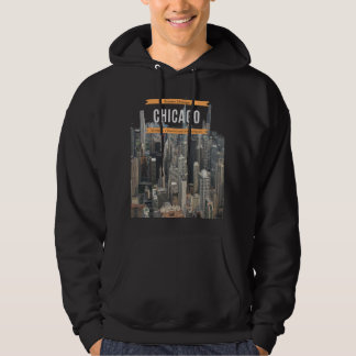 Chicago From Abov Hoodie
