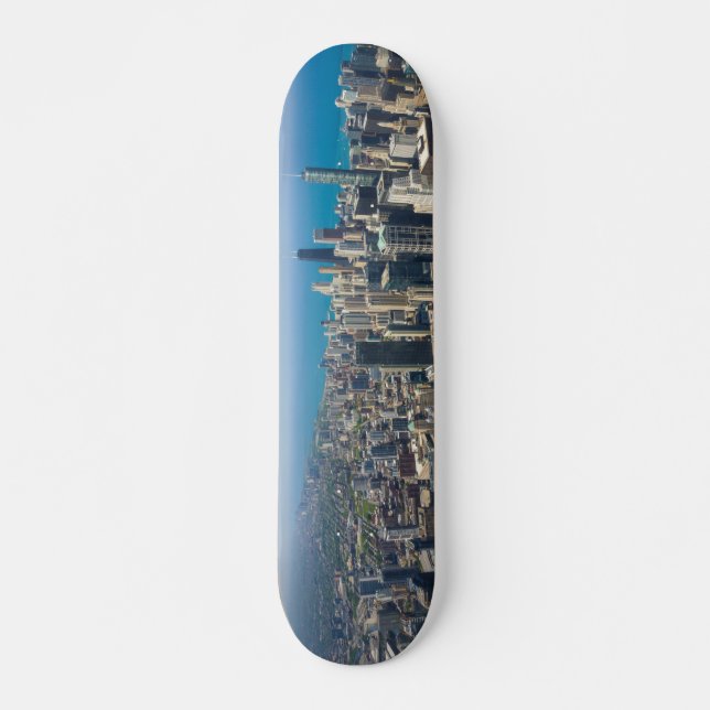 Chicago From Above Skateboard (Front)