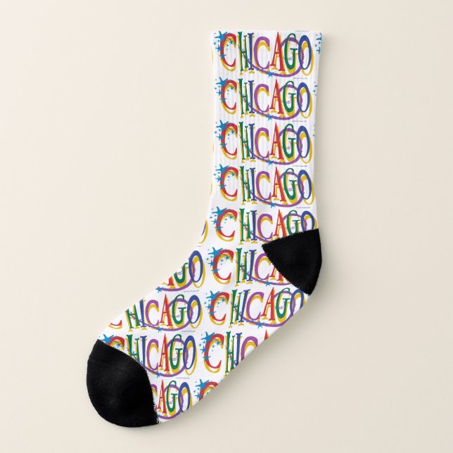 Chicago Fun Socks (Left Outside)