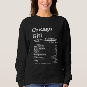 Chicago Girl Il Illinois Funny City Home Roots Usa Sweatshirt