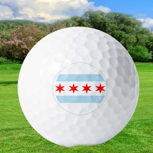Chicago Golf Balls, Illinois state Flag / Patriots Golf Balls