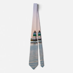 Chicago Harbor Southeast Lighthouse Neck Tie