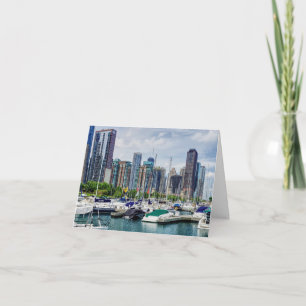 Chicago Harbour Greeting Card