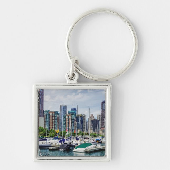Chicago Harbour Key Ring (Front)