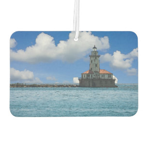 Chicago Harbour Lighthouse Painterly Car Air Freshener