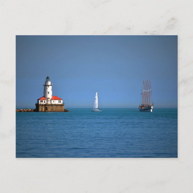 Chicago Harbour Postcard (Front)
