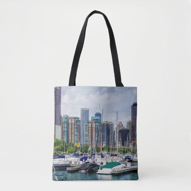 Chicago Harbour Tote Bag (Front)
