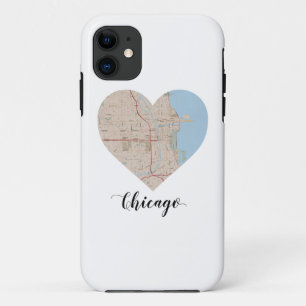 Chicago Heart Map Case-Mate iPhone Case