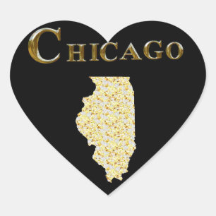 CHICAGO HEART STICKER