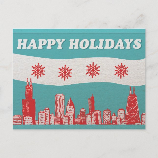 Chicago Holiday Post Card (Front)