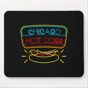Chicago hot dogs & bbq condiments mouse pad