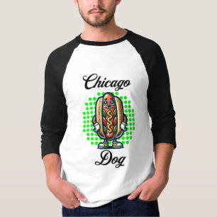 Chicago Hotdog Retro Pop Art T-Shirt