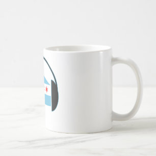 Chicago House Flag Headphones Coffee Mug