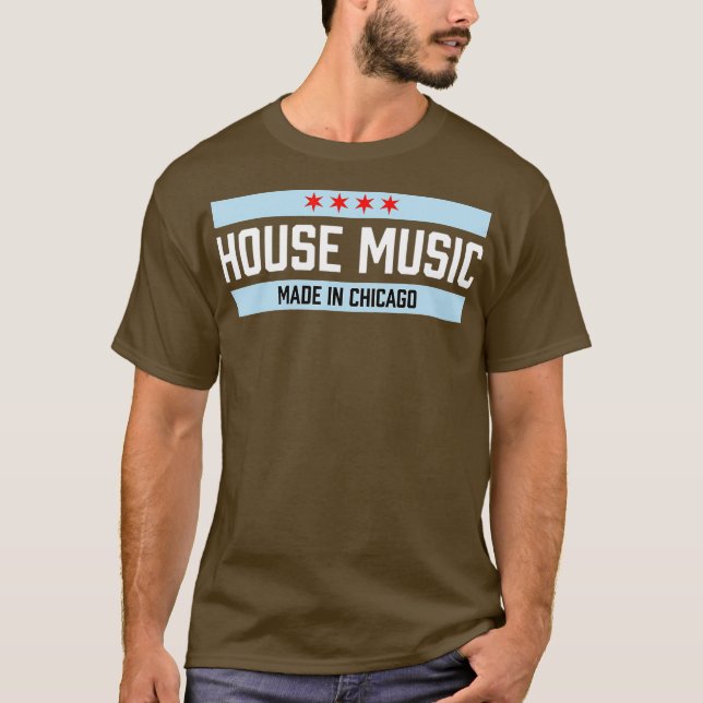 Chicago House Music - Dance Disco DJ Gift T-Shirt (Front)