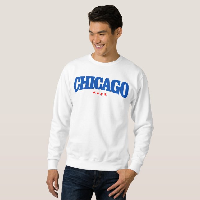 Chicago, Iconic Chicago Red Star, The Windy City Sweatshirt (Front Full)