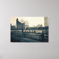 Chicago ICRR Building Train Yards 1971 Photograph