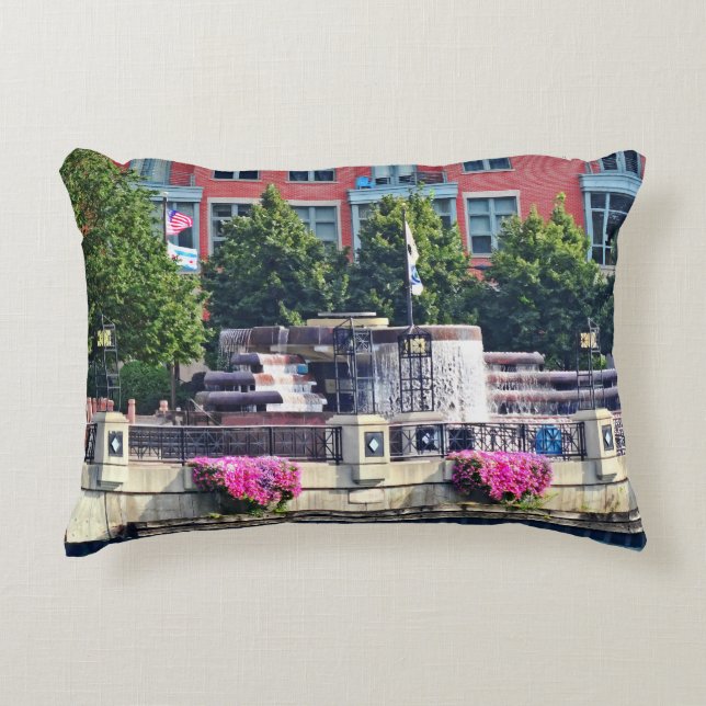 Chicago IL - Centennial Fountain Closeup Decorative Cushion (Front)