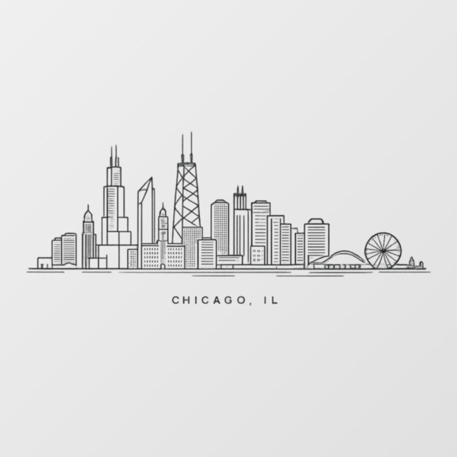 Chicago IL Cityscape Illustration (Sheet)
