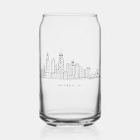 Chicago IL Cityscape Illustration