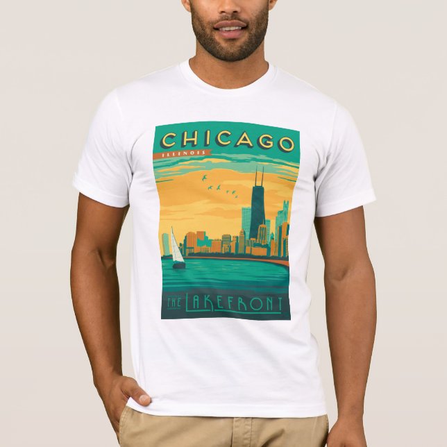 Chicago, IL - Enjoy the Lakefront T-Shirt (Front)