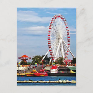Chicago IL - Ferris Wheel at Navy Pier Postcard