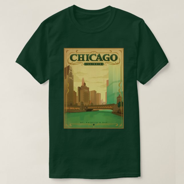 Chicago, IL - St. Patrick's Day T-Shirt (Design Front)