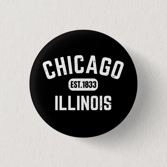 Chicago Illinois 3 Cm Round Badge (Front)