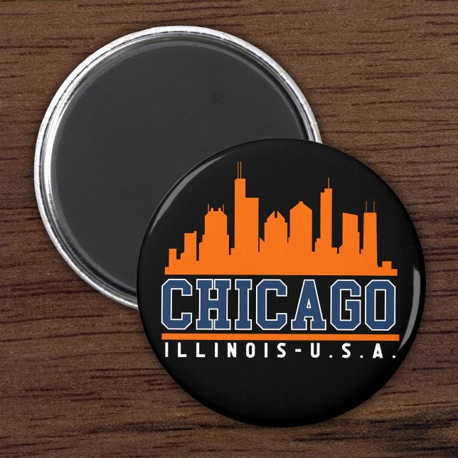 Chicago Illinois Beatiful Skyline Magnet (Creator Uploaded)