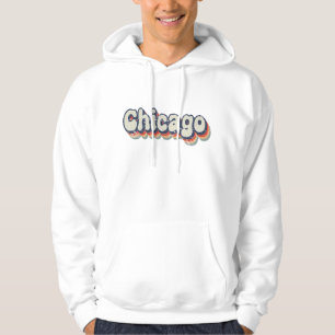 Chicago Illinois Chrome City Classic Art Hoodie
