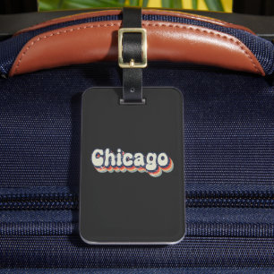 Chicago Illinois Chrome City Classic Art Luggage Tag