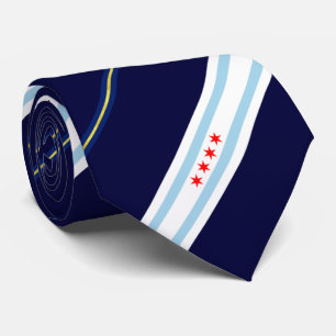 Chicago (Illinois) city flag Tie
