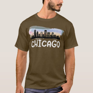 Chicago Illinois Home State Chicago Downtown City T-Shirt