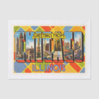 Chicago Illinois IL Old Vintage Travel Souvenir