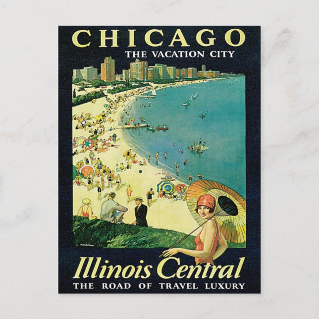 Chicago Illinois IL US Vintage Postcard (Front)