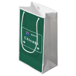 Chicago Illinois Interstate Highway Freeway Road : Small Gift Bag