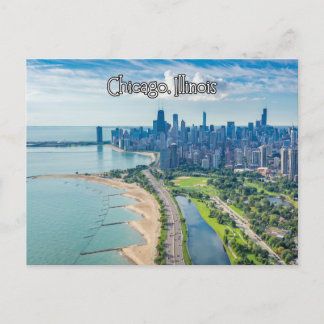 Chicago Illinois Lake Postcard