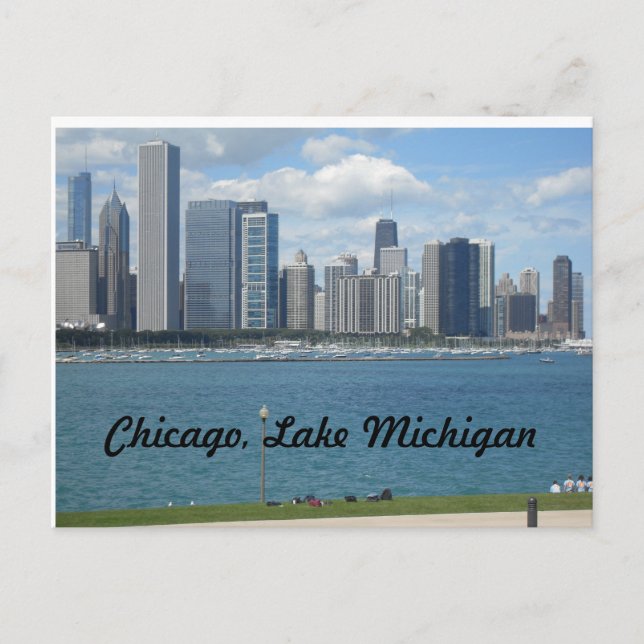 Chicago, Illinois lakefront Postcard (Front)