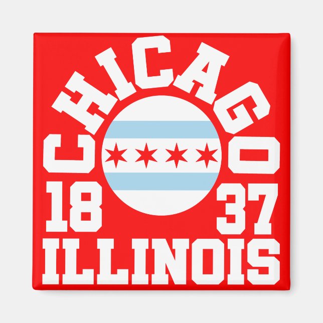 Chicago,Illinois Magnet (Front)