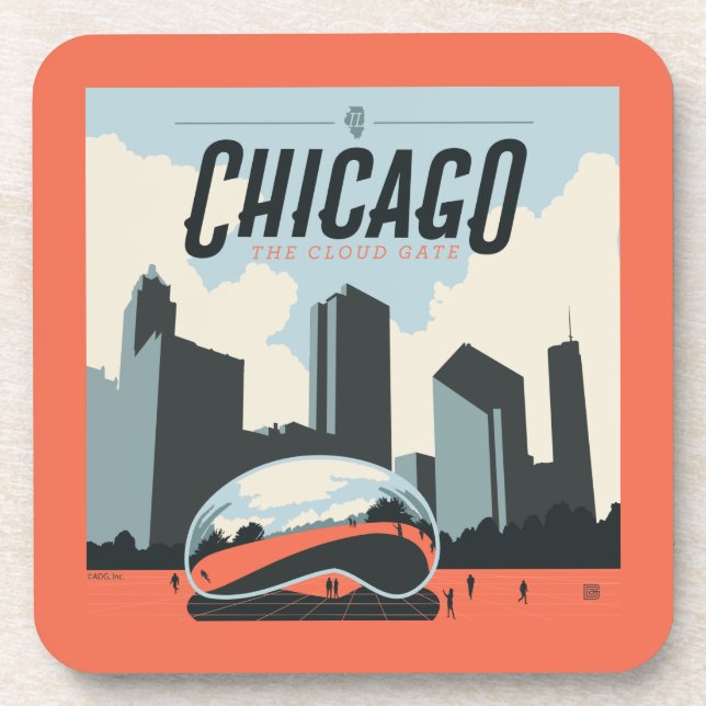 Chicago, Illinois | Millennium Park Coaster (Front)